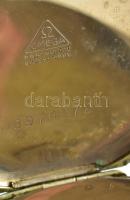 Omega zsabóra. Cél tokkal, hibátlan számlappal, jelzett szerkezettel. Működő, jó állapotban  d:48 mm