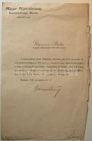 1919 Tanácsköztársaság Kereskedelmügyi minisztérium kinevezési okmány