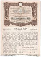 Budapest 1906. "Pesti Hazai Első Takarékpénztár-Egyesület" 100K-ról szóló nyereménykötvény...