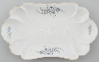 Fischer Emil, Budapest leveses tál és sültes tál. 35 cm, 47 cm Kézzel festett, jelzett, kopásokkal, ...