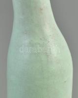Gádor jelzéssel: Türkiz váza. Mázas kerámia, jelzett, hibátlan. finom mázrepedéshálóval. 36 cm
