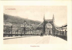 Budapest, Erzsébet híd, Háttérben a Szt. Gellért szobor és a Citadella