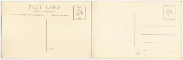 Budapest XI. Gellérthegy, Lázár Villa, belső. Kelenhegyi út 49. - 2 db régi fotó képeslap