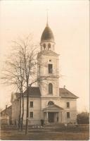 1928 Budapest XV. Pestújhely, Református templom. Dénes Géza fényképészeti műterméből, photo