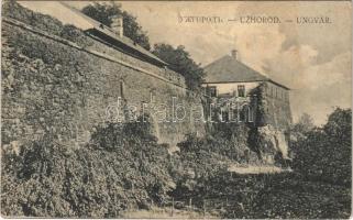 Ungvár, Uzshorod, Uzhhorod, Uzhorod; vár. Josef Völgyi kiadása / castle (fl)