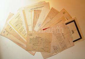 1872-1967 Hagyaték okmány tétel: 40 db okmány, levél és egyéb irat