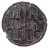 1172-1196. Rézpénz Cu "III. Béla" (3,08g) T:2-,3 kitörés, patina Hungary 1172-1196. Copper...