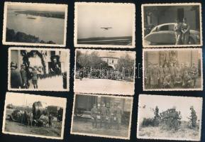 33 db katonai fotó a II. világháborúból harckocsizó zászlóalj katonája. az orosz fronton 6x8 cm