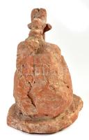 Tornay Endre András (1949-2008): Ábrándozó. Terrakotta, jelzett. m: 26 cm
