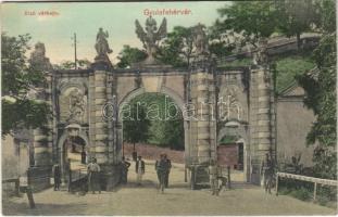 1911 Gyulafehérvár, Karlsburg, Alba Iulia; Alsó várkapu. Weisz Bernát kiadása / castle gate