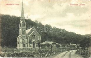 1913 Ózd, Lutheránus templom. Fogyasztási szövetkezet kiadása (EK)