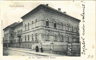 1905 Vajdahunyad, Hunedoara; M. kir. vasgyári hivatal épülete / iron works office, factory office