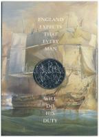Nagy-Britannia 2005. 5P Cu-Ni "Trafalgar-i csata 200. évfordulója" karton dísztokban, ango...