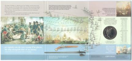 Nagy-Britannia 2005. 5P Cu-Ni "Trafalgar-i csata 200. évfordulója" karton dísztokban, ango...