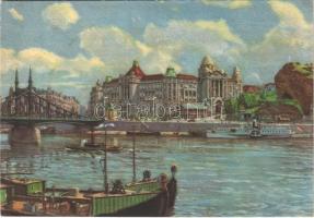 1936 Budapest XI. Hotel Szent Gellért gyógyfürdő és szálló reklámlapja (EB)