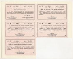 Budapest 1946. "A Magyar Állam 1895. évi 3%-kal aranyban kamatozó kötvény" ideiglenes elis...