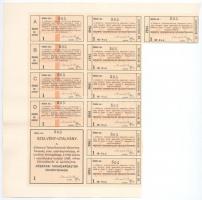 Budapest 1931. "A Kőbányai Takarékpénzár Részvénytársaság" részvénye 40P-ről, szelvényekke...