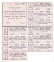Kaposvár 1926. "Dunántúli Bank és Takarékpénztár Részvénytársaság" részvénye 50P-ről szelv...