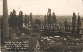 1930 Gyurgyenovác, Gjurgjenovac, Durdenovac; Nasical, ljevaonica i radnicka kolonija / foundry and workers colony / öntöde és munkástelep, fűrésztelep