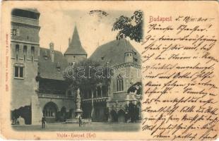 1900 Budapest XIV. Városliget, Vajdahunyad vára (kopott sarkak / worn corners)