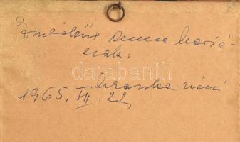 1938 Eucharisztikus Kongresszus Budapest reklám nyomtatvány üvegezett keretben 13x19 cm