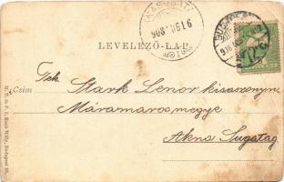 1908 Budapest VI. M. kir. Operaház. M.T. és F.I. Koch Willy kiadása (EK)