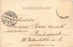 1903 Budapest, Eskü téri híd (Erzsébet híd) építés alatt (EB)