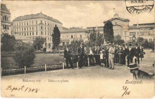 1908 Budapest VIII. Rákóczi tér, Vásárcsarnok, Szidon Gábor húscsarnoka, vendéglő (EK)