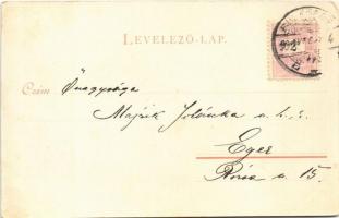 1899 Budapest, Ferenc József híd és Gellérthegy, rakpart (EK)