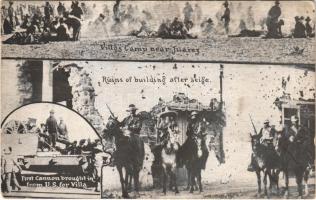 1911 Ciudad Juárez, Battle of Ciudad Juárez, Pancho Villas camp near Juarez, first cannon brought in from US for Villa (EK)