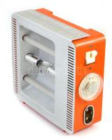 Retro NDK Heimsonne Q17 kvarclámpa, elektromos kábel nélkül, eredeti német nyelvű leírással, műbőr t...