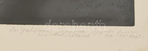 Gyulai Líviusz (1937-2021): Carmina Burana. Linómetszet, papír, jelzett, autográf ajándékozási sorok...