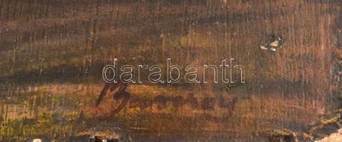 Barcsay jelzéssel: Kompozícó. Olaj, farost. Sérült. 68,5x56 cm