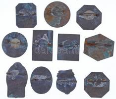 Svájc 1914-1934. "Bázeli Karnevál" 11db klf Br jelvény klf gyártói jelzésekkel T:2- hátlap...