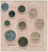 1997. 50f-200Ft (6xklf) HIÁNYOS forgalmi sor, benne 200Ft Ag "Deák" + 1998. 100Ft alpakka ...