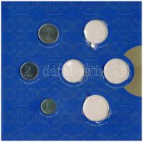 2000. 1Ft-5Ft (3xklf) HIÁNYOS forgalmi sor szettben + "200Ft Millenium" T:BU Adamo FO33