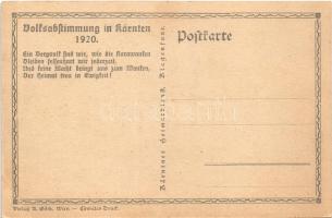 1920 Volksabstimmung in Kärnten / Carinthian plebiscite propaganda, referendum, coat of arms, border...