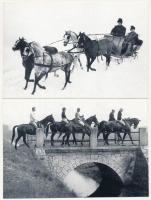 24 db MODERN lovas sport motívum képeslap (Képzőművészeti Alap Kiadóvállalat) / 24 modern motive pos...