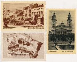 Szatmárnémeti, Satu Mare - 3 db régi képeslap / 3 pre-1945 postcards