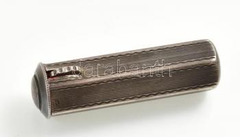 Ezüst (Ag) rúzs tartó. Jelzett, 15,2 g