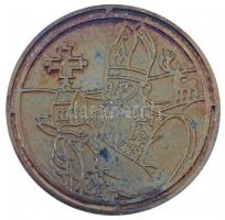 Papp László (1947-) DN "Szent Gellért Érdemérem" ezüstözött fém emlékérem (60mm) T:PP pati...