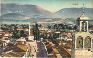 1923 Tirane, Tirana; general view, mosque (EK)