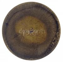 1982. "Csongrádi Napok" kétoldalas sárgaréz plakett. Szign.: MI (67mm) T:1-