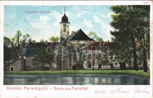 1910 Máriavölgy, Mariental, Mariathal, Marianka (Pozsony, Pressburg, Bratislava); templom. Franz Schemm kiadása / church (EK)