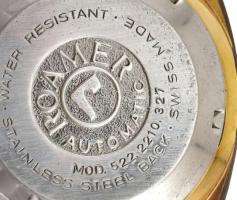 Roamer Searock automata karóra, dátum kijelzővel, új bőr szíjjal, működik, karcmentes plexivel