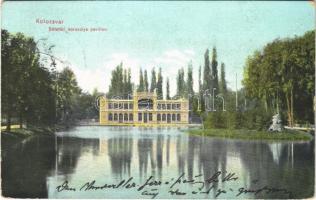 1907 Kolozsvár, Cluj; Sétatéri korcsolya pavilon. Lepage Lajos kiadása / skate pavilion (EK)