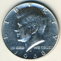 USA 1968D 1/2$ Ag "Kennedy" T:2+