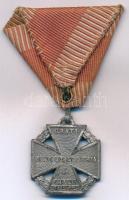 1916. Károly-csapatkereszt Zn kitüntetés mellszalagon T:2- / Hungary 1916. Charles Troop Cross Zn decoration on ribbon C:VF NMK 295.