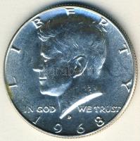 USA 1968D 1/2$ Ag "Kennedy" T:1/2+