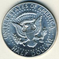 USA 1968D 1/2$ Ag "Kennedy" T:1/2+